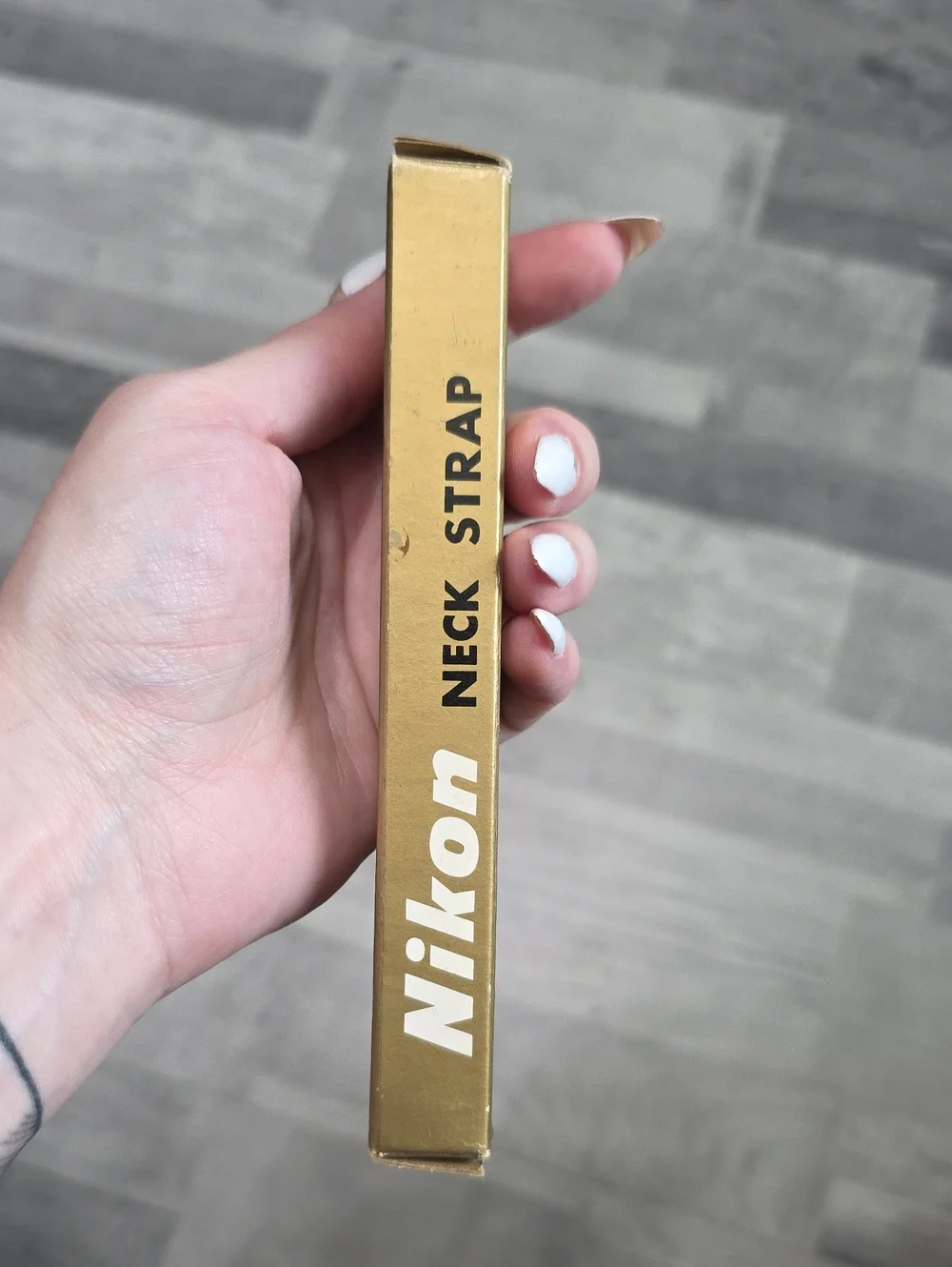 NWT Nikon • Vintage Black Leather Neck Strap